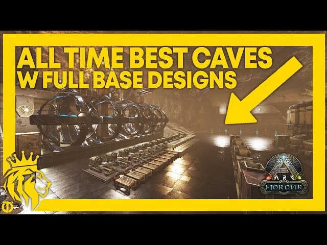 TOP 3 All Time BEST CAVES W/ FULL Base Designs on FJORDUR! | ARK: Survival Evolved
