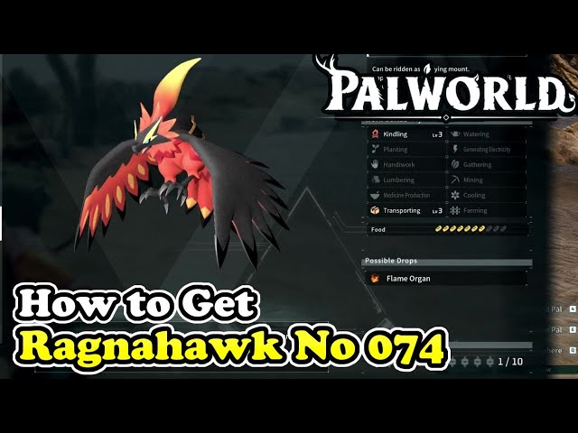 Palworld How to Get Ragnahawk (Palworld No 074)