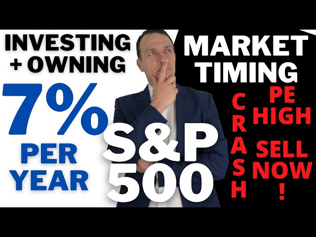 S&P 500 Investing (7%/y) Vs Market Timing (SELL ALL NOW) - (Big Investing Mistakes Part 2)