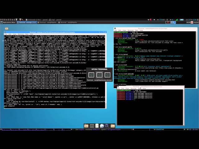 Full Gentoo Install Tutorial - pt.3 - URxvt, Zsh, Fonts, Awesome