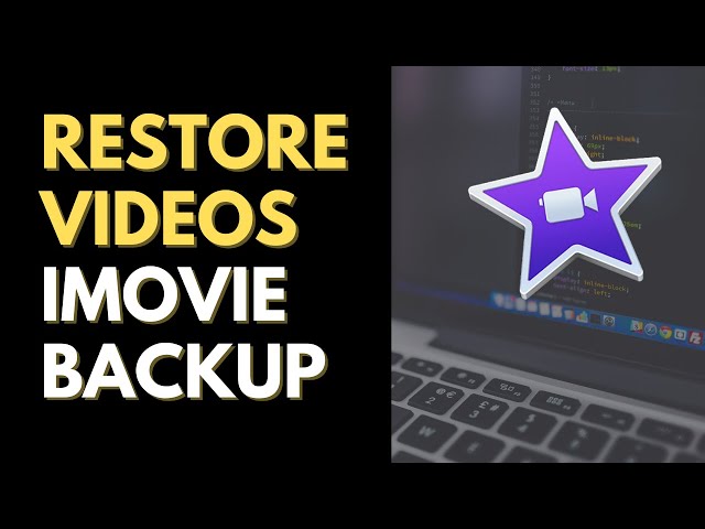 Restore iMovie Project from External Drive to Computer