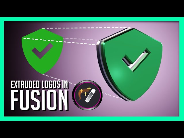 Custom 3D Extruded LOGO in Fusion! - Resolve 18.6