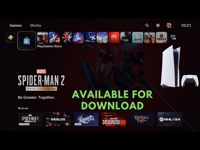 How to Preload / Download Marvel Spider Man 2 in PS5