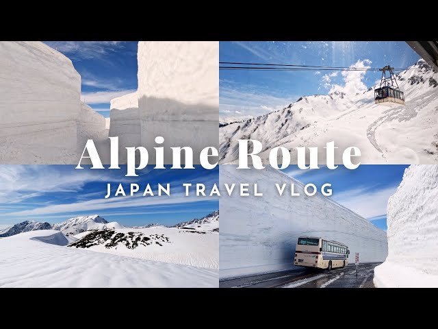 🇯🇵 Traversing Japan Alpine Route | ❄️12m Snow Wall | Japan Solo Travel | Silent Vlog