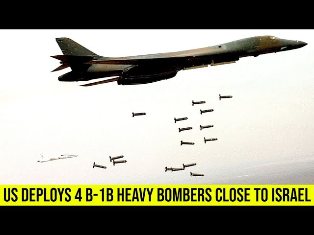 Bad news for Hamas & Hezbollah US deploys 4 B-1B heavy bombers close to Israel.