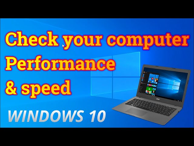 ✔️ How to Check computer performance in windows 10 | computer performance test and check pc speed