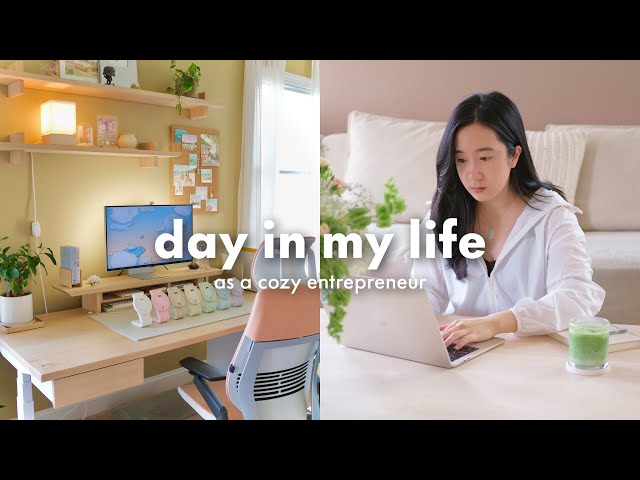 Cozy Productive Vlog | calm small business day, designing & 3d printing, cozy hobbies #studiovlog