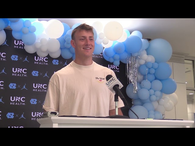 UNC Max Johnson Post-Spring Ball Press Conference | Inside Carolina Interviews