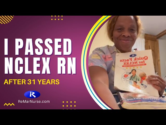 I Passed NCLEX RN After 31 Years | NCLEX Success Story
