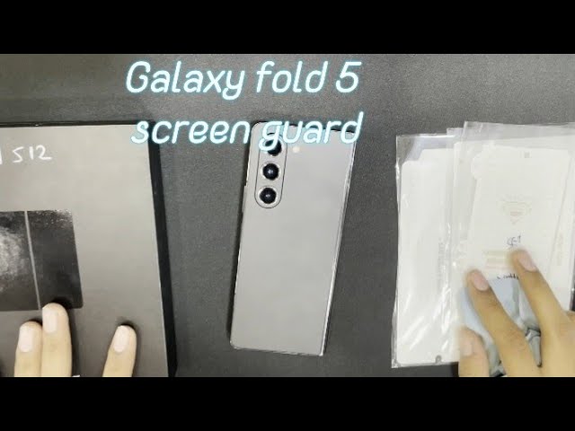 How to apply screen guard on Samsung galaxy fold 5 #fold5 #zfold5 #howto #vita #trending