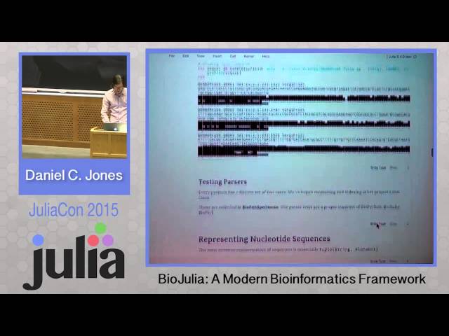 BioJulia: A modern Bioinformatics framework | Daniel Jones | JuliaCon 2015
