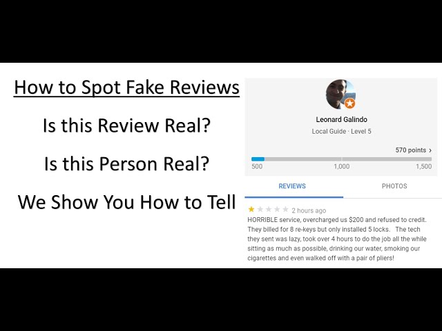 How to Spot Fake Reviews - Behind the Review 2