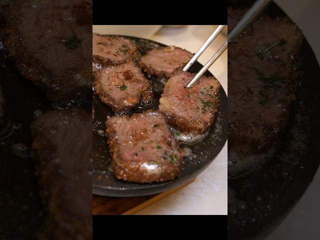 Japanese deep-fried beef steak, Gyukatsu #shorts