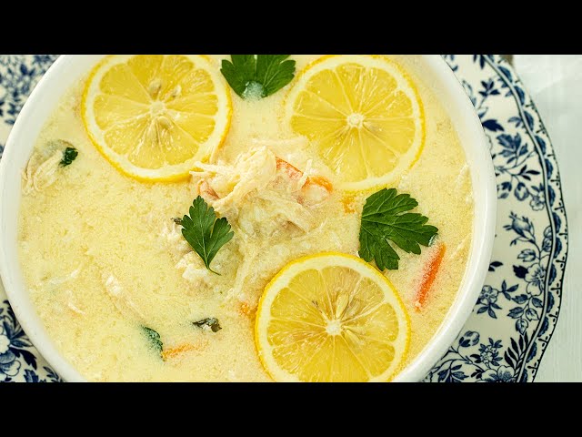 Greek Lemony Chicken Avgolemono Soup, 2 WAYS!