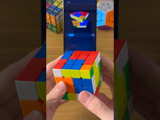 4x4 Rubik’s Cube AI Solve #shorts