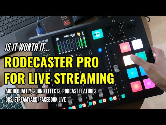 Rodecaster Pro Review -  Live Streaming with OBS, StreamYard, Facebook Live