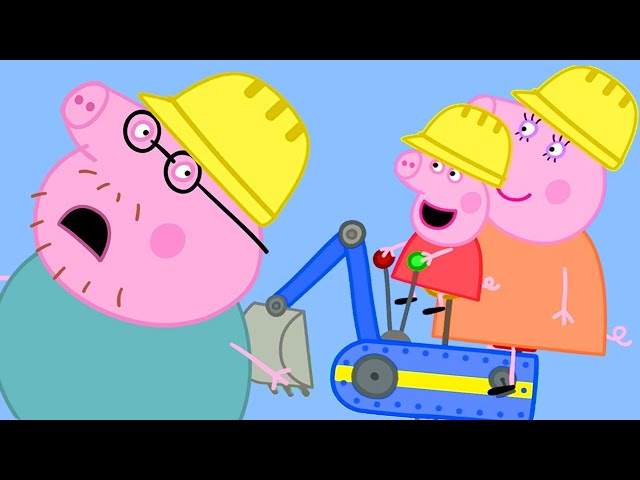 Peppa Pig Goes to Digger World! Parents' Day | Peppa Pig Official Family Kids Cartoon