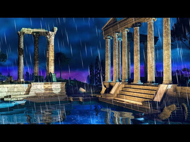 Thunderstorm Sounds for Sleeping Over Ancient Roman Ruins