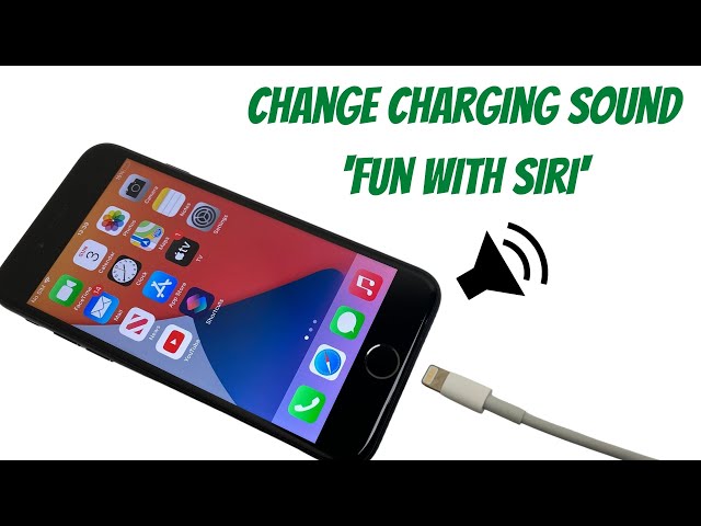 How To Change iPhone Charging Sound - Siri Speak Fun (2021)