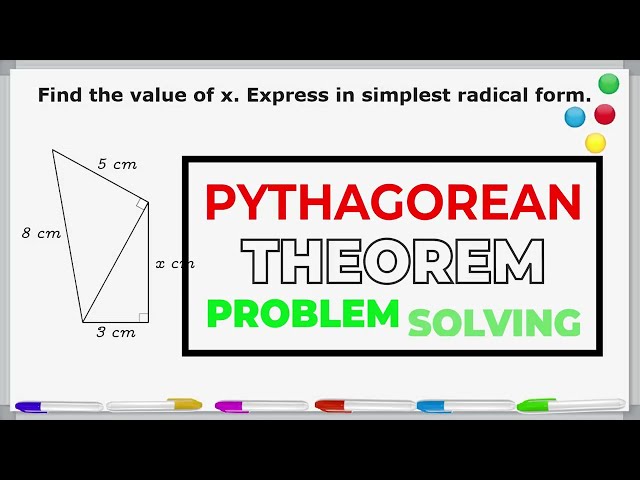 Using The Pythagorean Theorem For 2 Connected Right Triangles
