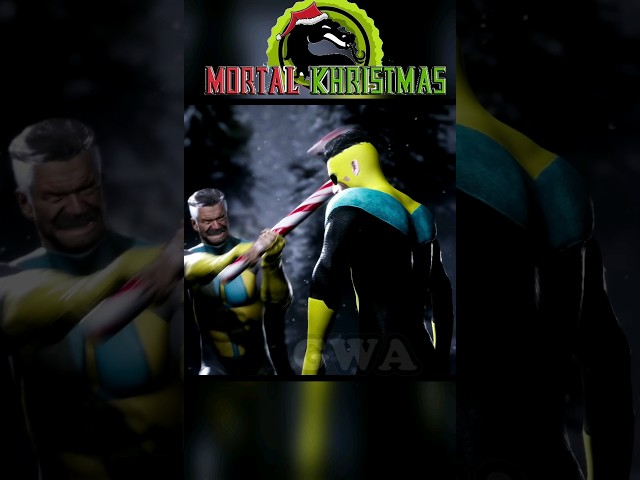 Omni-Man Spending Christmas with Invincible...🎄 Mortal Kombat 1 (Christmas Fatality)
