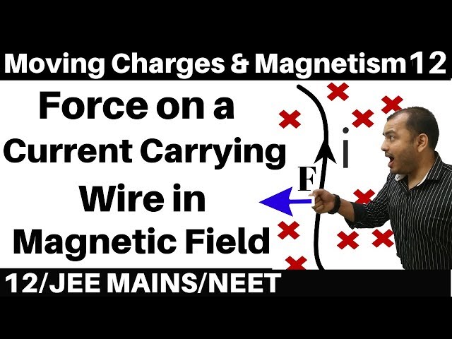 Moving Charges n Magnetism 12 : Force on a Current Carrying Conductor in Magnetic Field JEE/NEET