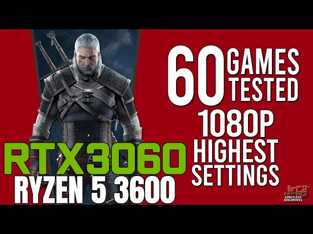 RTX 3060 + Ryzen 5 3600 tested in 60 games | highest settings 1080p benchmarks!