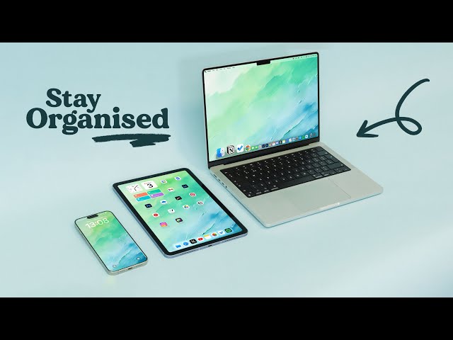 How I stay Organised on iPad, iPhone, & MacBook Pro!