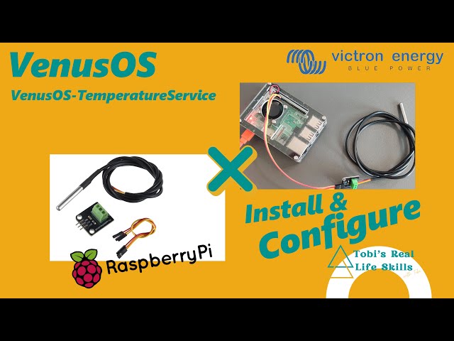 Victron VenusOS Raspberry Pi | 1-Wire DS18B20 Temperature | Installation and Configuration