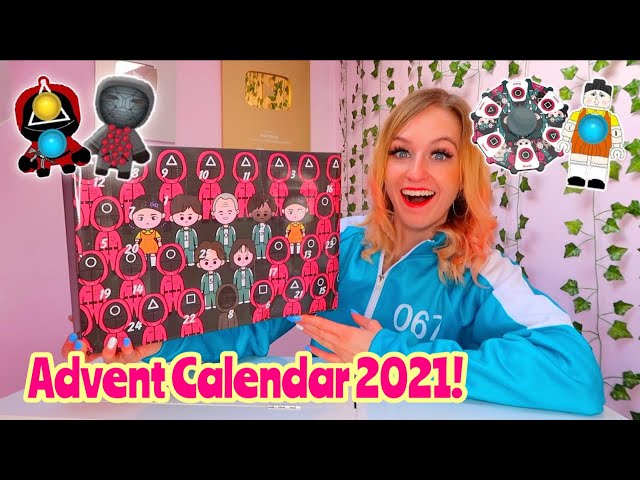 UNBOXING A MYSTERY SQUID GAME *FIDGET* ADVENT CALENDAR 2021!!😱 *25 MYSTERY BOXES!*🎁🤯