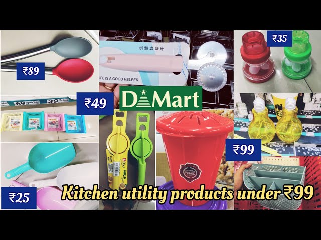 Dmart kitchen products under ₹99, latest time & space saving cheap organisers gadgets cleaning items