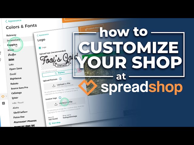 ✅ How to Customize Your Spreadshop in Seconds