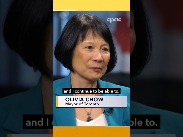 Toronto Mayor Olivia Chow on the challenges of consensus building. #cdnpoli