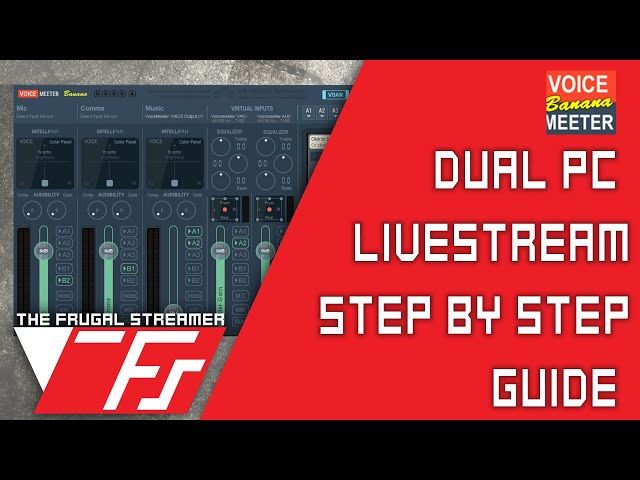 Best Voicemeeter Banana Dual PC Stream Setup Guide 2019.  Super Easy to Set up!