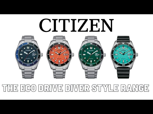 THE CITIZEN ECO DRIVE DIVER STYLE MODELS - AW1760,1761,1768,1769
