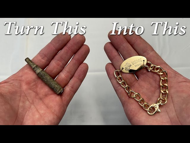 Turn Old Rusty Ammo Casings Into An AMAZING Bracelet!