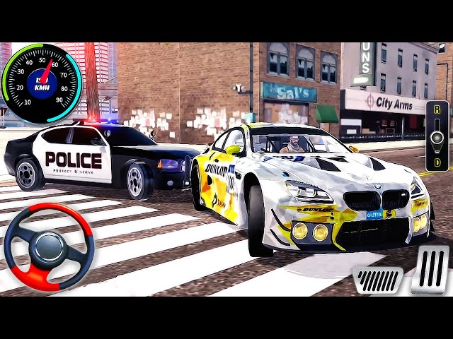 BMW M6 VS Police Car Chase Driving - Indian Heavy Driver Simulator - Android GamePlay #5