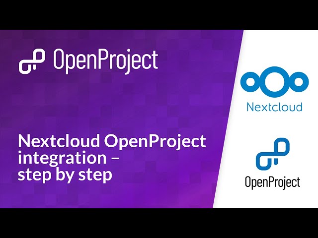 Nextcloud OpenProject integration - step by step guide