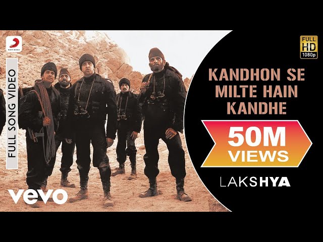Kandhon Se Milte Hain Kandhe Full Video - Lakshya |Hrithik Roshan |Sonu Nigam, Hariharan
