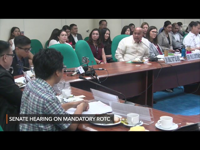 Bato Dela Rosa's heated exchange with a student leader at Senate ROTC hearing