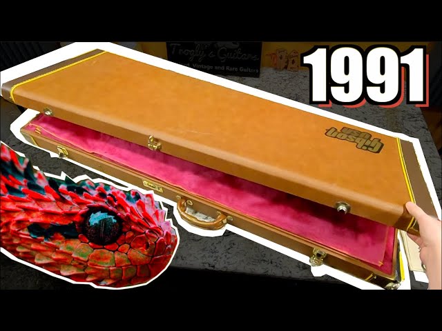 I Found The SICKEST Firebird EVER! | 1991 Gibson Custom Shop Original Firebird V Red Snakeskin
