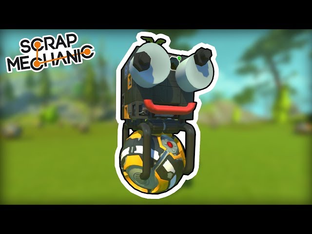 Building a Camera Controlled Ball Wheel Unicycle AI! (Scrap Mechanic Live Stream VOD)