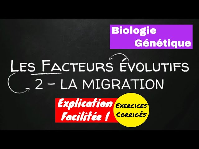 Cours (TD) Biologie Génétique - Facteurs Évolutifs : 2-Migration - USTHB