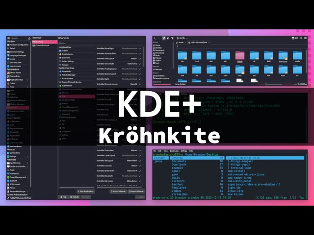 Window Manager Script for KDE Plasma! - Krohnkite (DWM)