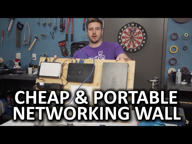DIY Networking Wall - A renter's solution!