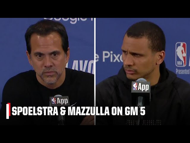 Erik Spoelstra and Joe Mazzulla react to the Celtics eliminating the Heat | NBA on ESPN