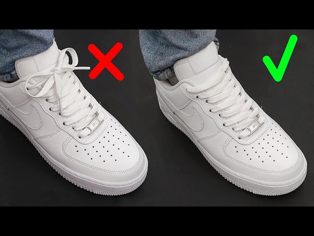 How To Hide Laces On shoes (Nike Air Force 1) / 2 WAYS