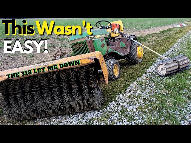 Is This A Better Way To Remove Snow Stones From Your Yard?  Trying Sweepster Broom To Remove Rocks