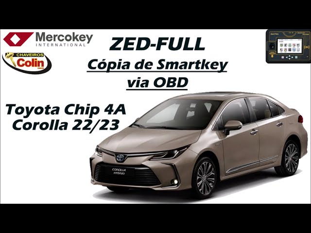 Cópia de Smartkey Toyota Corolla 22/23 via OBD2 - Zed-FULL