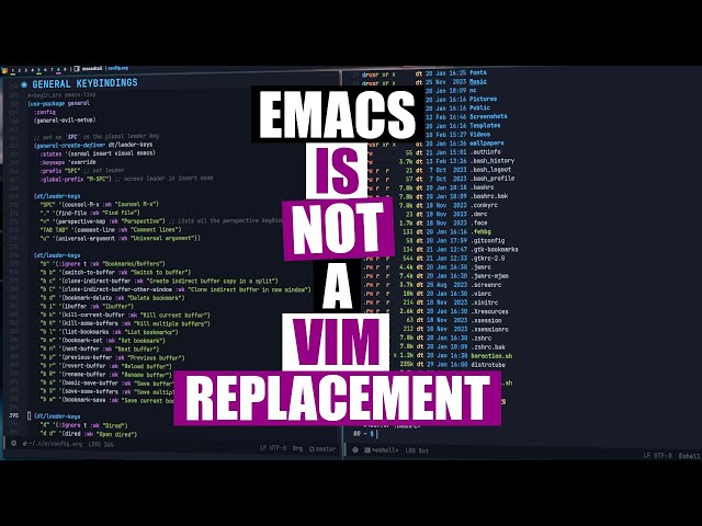 Why No One Can Answer The "Vim Versus Emacs" Question